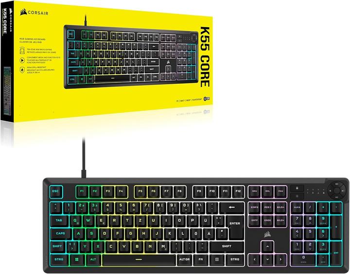 Immagine prodotto Corsair K55 Core RGB (DE, Cablato)