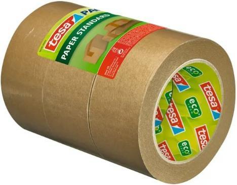 Actual product image tesa tesapack PAPER STANDARD packaging tape - 56 % bio-based material - recycling-friendly (38.38 mm)