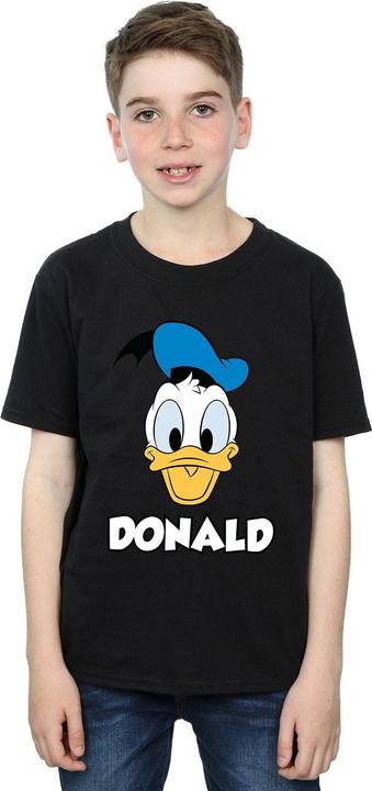 Actual product image Disney Boys Donald Duck Face Cotton T-Shirt (128)