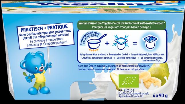 Produktbild Yogolino Bio Birne & Banane (393 g)