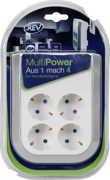 Actual product image REV MultiPower (4 x, CEE 7/3)