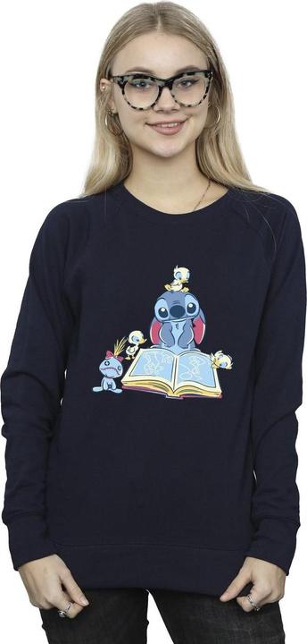 Produktbild Disney Lilo & Stitch Reading A Book Sweatshirt (L)