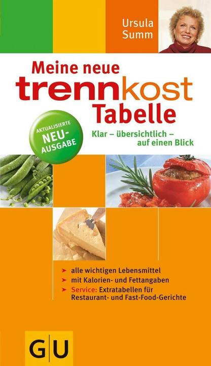 Produktbild Meine neue Trennkost-Tabelle (Deutsch, Ursula Summ)