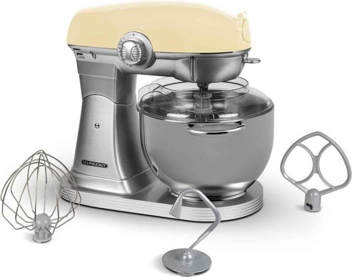 Image du produit Schneider Retro Keukenrobot Crème Scfp57 (1300 W)