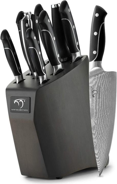 Actual product image Nanfang Brothers VG10 Damascus steel knife set