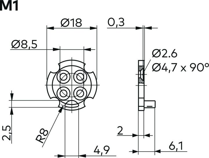 Kaba towing arm (Profile cylinder)