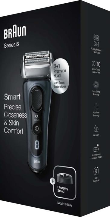 Actual product image Braun Series 8 8413s electric shaver for men