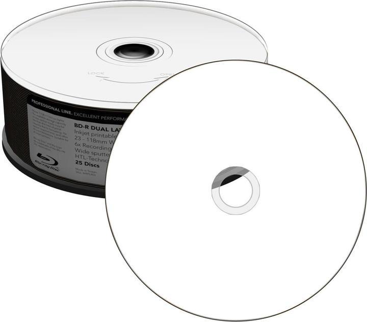 Produktbild MediaRange BD-R 50GB 6x IW(25) BluRay Cake, Kapazität: 50GB (25 x)