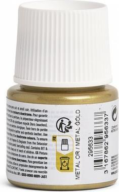 Actual product image Pebeo SetaCuir leather colours (Metal Gold, 45 ml)