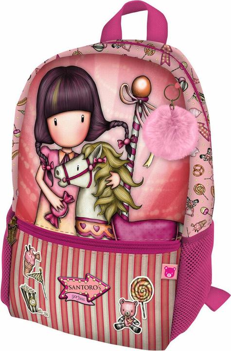 Santoro Schultasche Gorjuss Carousel Mini Lachsrot (26 x 34 x 11,4 cm)
