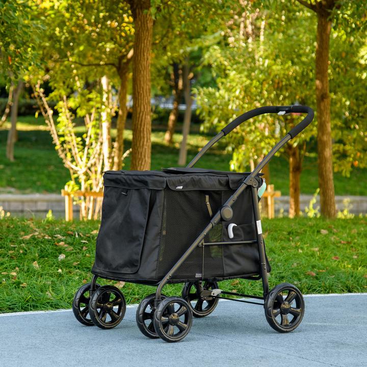 Produktbild PawHut Hundewagen mit Kissen (Hund, Faltbar)