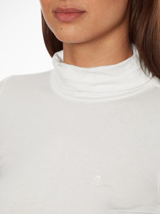 Produktbild Tommy Hilfiger Rollkragenpullover für Damen, schmaler Rollkragenpullover aus weichem Tencel (M)