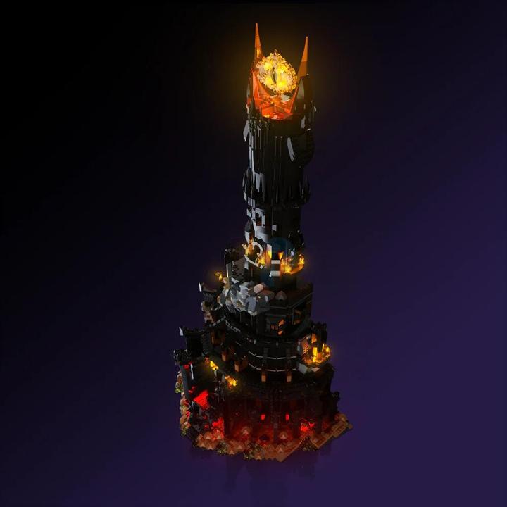 Immagine prodotto Light my bricks LMB 2.0 Kit di illuminazione a LED per LEGO 10333 Il Signore degli Anelli: Barad-dûr