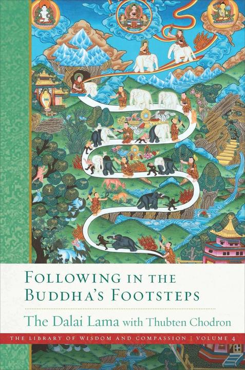 Image du produit Following in the Buddha's Footsteps (Anglais, Sa Majesté le Dalaï Lama, Vénérable Thubten Chodron, 2023)