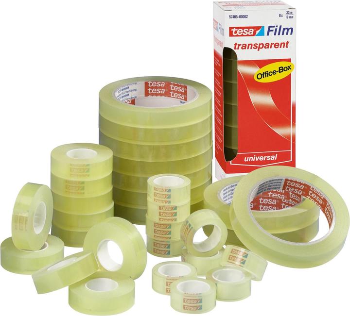 Immagine prodotto tesa 1tesafilm TRASPARENTE - con forte adesione - non invecchia e resiste agli strappi (12 mm)