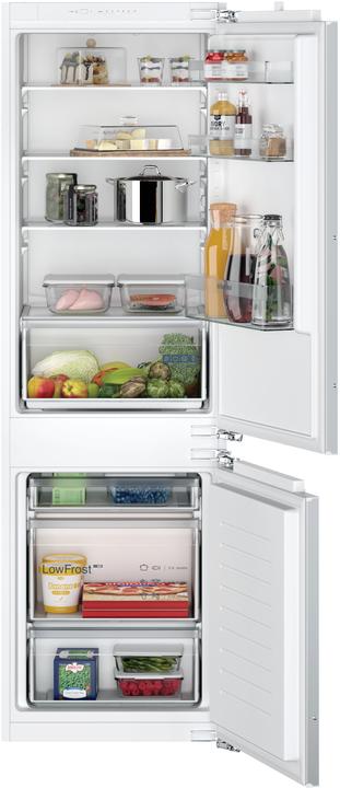 Image du produit Siemens iQ100, réfrigérateur-congélateur encastrable avec congélateur en bas, 177,2 x 54,1 cm, charnières (267 l)