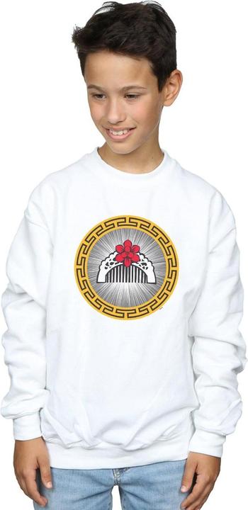 Actual product image Disney Boys Mulan Movie Flower Comb Sweatshirt (128)
