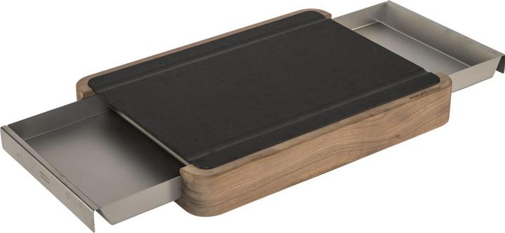 Actual product image Marcato Cutting Board with Drawer dark brown