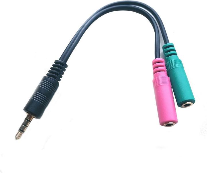 Produktbild MicroConnect Headsetadapter (0.15 m, 3.5mm Klinke (AUX))