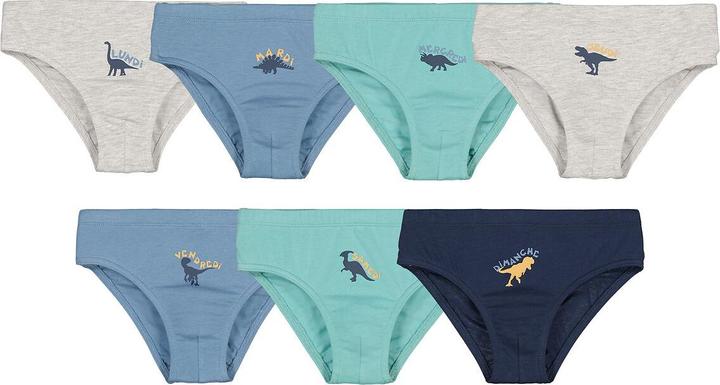 La Redoute Collections 7er-Pack Slips Dinosaurier