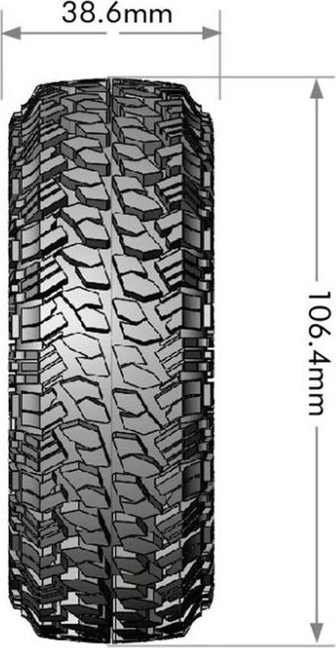 Produktbild Louise cr-griffin 1.9 class 1 supersoft nur reifen mit einlagen crawler (2)