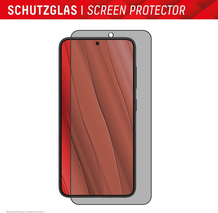 Actual product image Displex Real Glass, Privacy Full Cover Panzerglas (1 Piece, Samsung Galaxy S24, Samsung Galaxy S25)