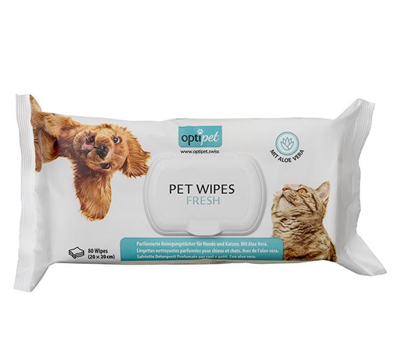 Actual product image OptiPet Cleaning wipes Pet Wipes (Cat, Dog, 80 ml)