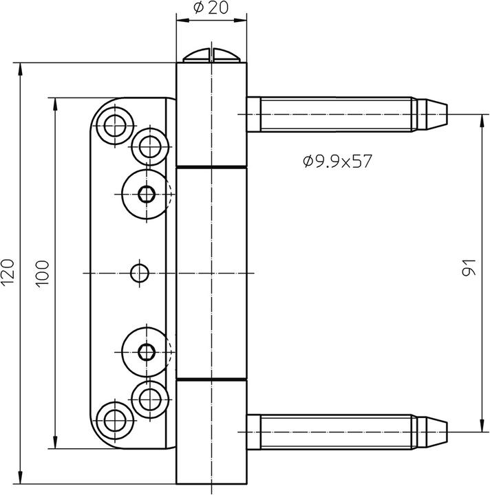 Actual product image Simonswerk Front door hinges BAKA Protect 2010 2D and 2D FD