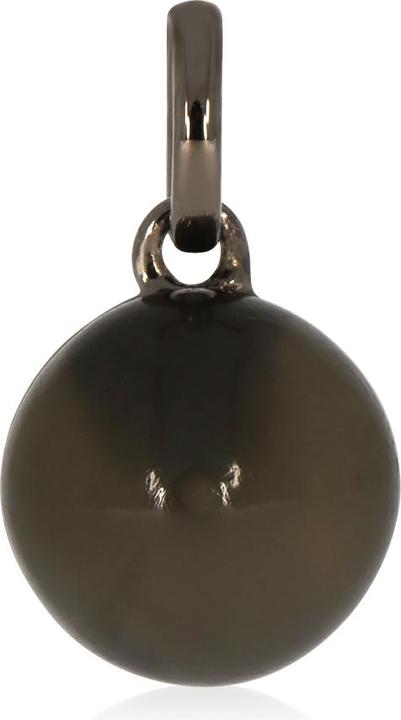 Xen Anhänger mit 10 mm Mondstein grau ca. 4,25 ct. Black Rhodium (925 Sterling Silber)