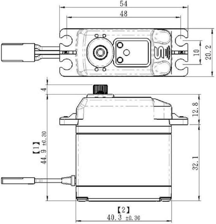 Actual product image Savöx Standard Servo SB-2230SG+ 55 kg, Digital HV