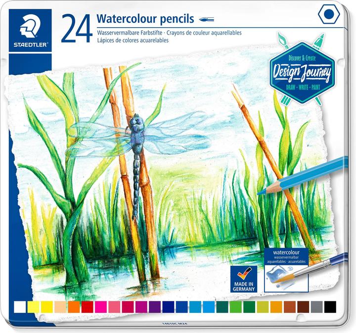 Produktbild Staedtler 146 10C Wasservermalbare Farbstifte (24 Farben, 24 x)