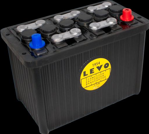 Actual product image Rätikon Batterien 6 Y 5/50 HGI vintage car battery in original hard rubber (HGI) box 6V 70Ah/20h 480A (EN) (12 V, 70 Ah, 480 A)