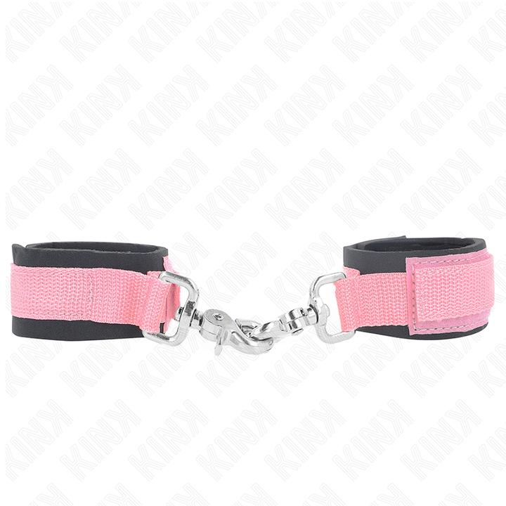 Productafbeelding Kink Verstelbare Neopreen Handboeien Roze Verstelbaar 22-34 cm
