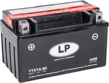 Produktbild Landport Motorradbatterie AGM YTX7A-BS 12V 6Ah/10h (12 V, 6 Ah)