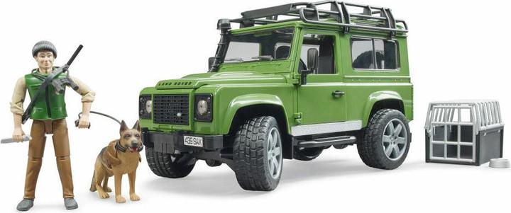 Produktbild Bruder Land Rover Defender Station Wagon mit Förster und Hund
