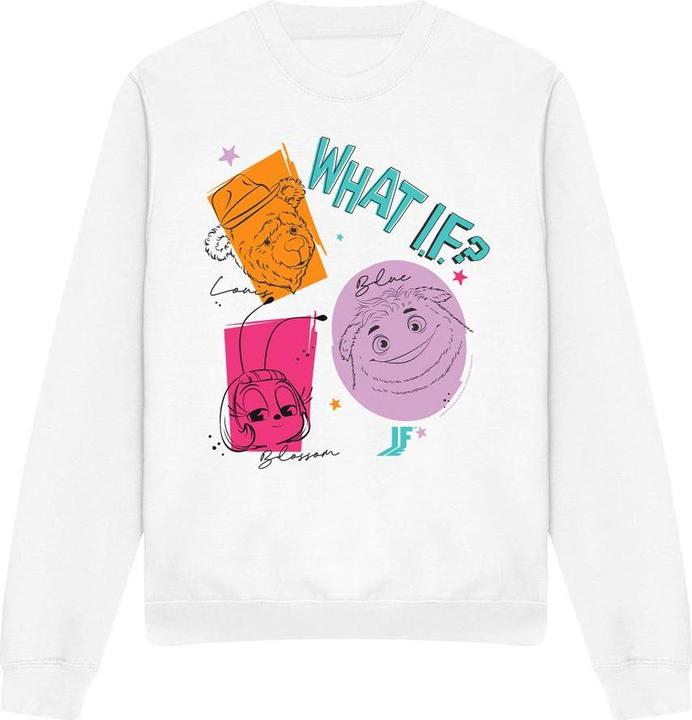 Actual product image IF Unisex Adult What Outline Sweatshirt (M)