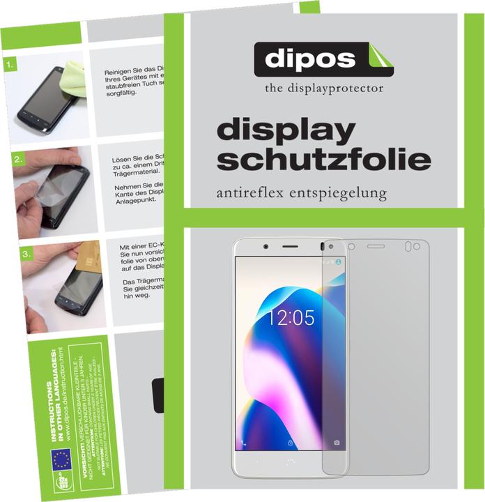 Produktbild Dipos Displayschutzfolie Antireflex (2 Stück, BQ Aquaris U2 Lite)