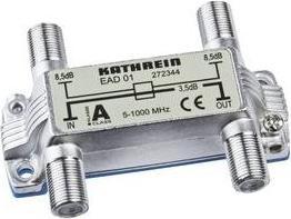 Produktbild Kathrein EAD 03 BK-Abzweiger 2fach / 16,5 dB / F-Anschlüsse (Verteiler und Abzweiger)