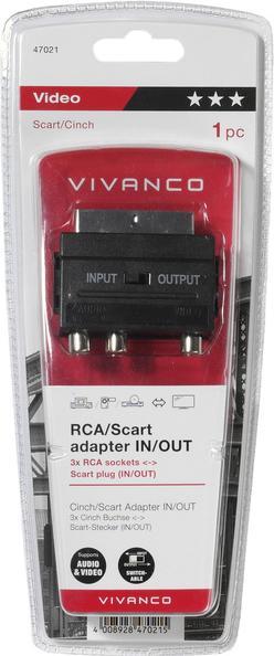 Produktbild Vivanco 3 RCA zu (Scart)