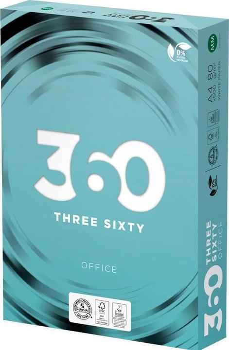 Produktbild 360 Everyday Kopierpapier Office A4, Weiss, 80 g/m², 1 Palette (80 g/m², 100000 x, A4)