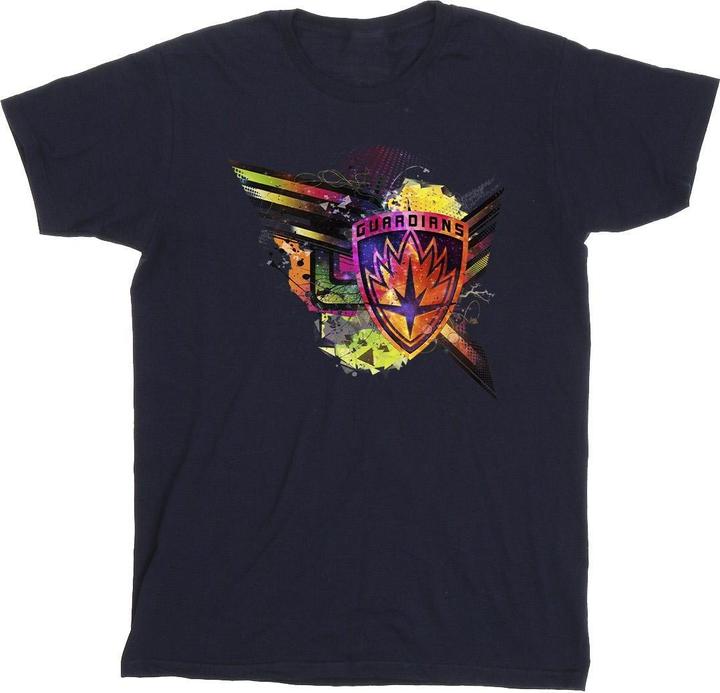 Image du produit - T-shirt GUARDIANS OF THE GALAXY ABSTRACT SHIELD CHEST - Homme (3XL)