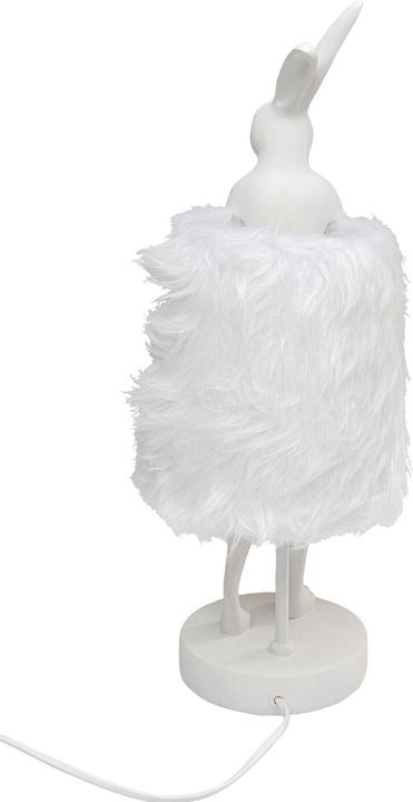 Image du produit Kare Design Lampe de table Animal Rabbit Fur blanc/argent 50cm (E14)