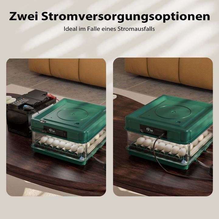 Produktbild Fudajo Vollautomatischer Flächenbrüter Brutmaschine 30 Eier Inkubator Hühner