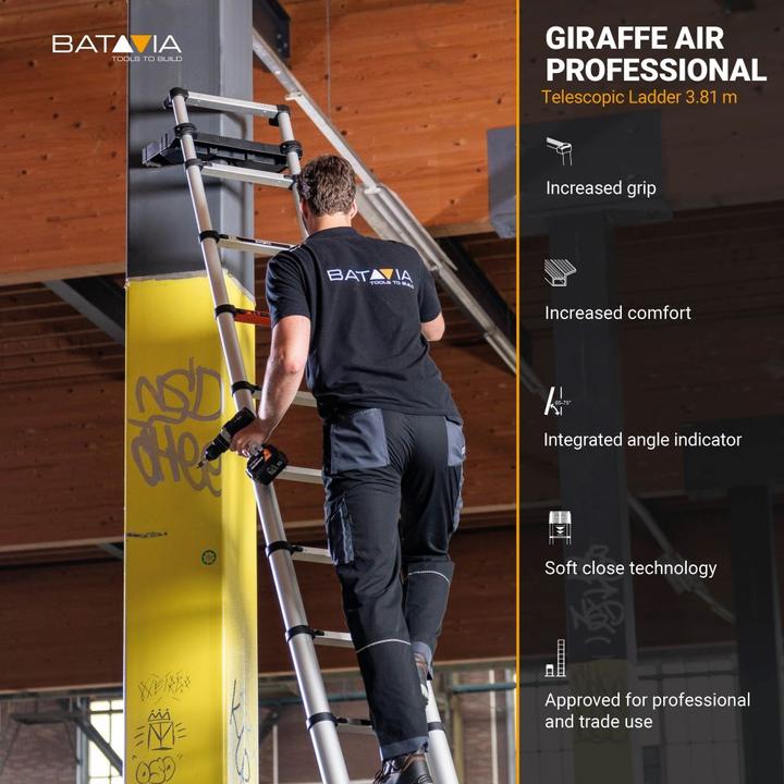Produktbild Batavia Professional Teleskopleiter 3.81m (Teleskopleiter, 381 cm)