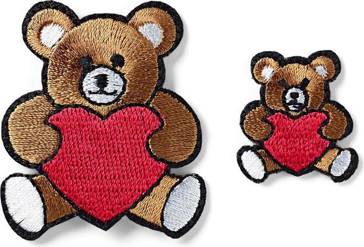 Immagine prodotto Prym Applicazione Teddy, con cuore, piccolo e grande (2 x)