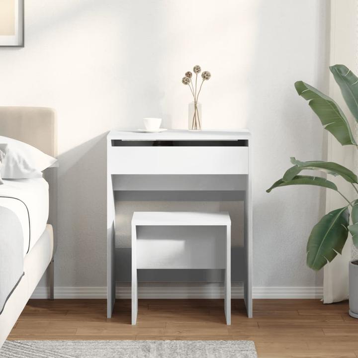Actual product image VidaXL Dressing table with stool 60 x 40 x 113.5 cm (60 x 40 x 75 cm)