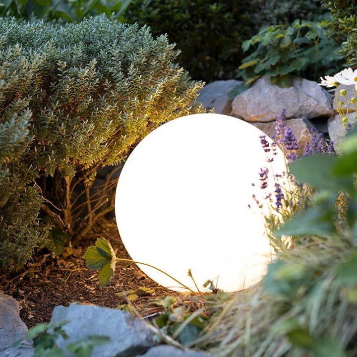 Actual product image 8 seasons design Decoration lamp SOLAR Shining Globe 40 cm, White (410 lm, IP44)