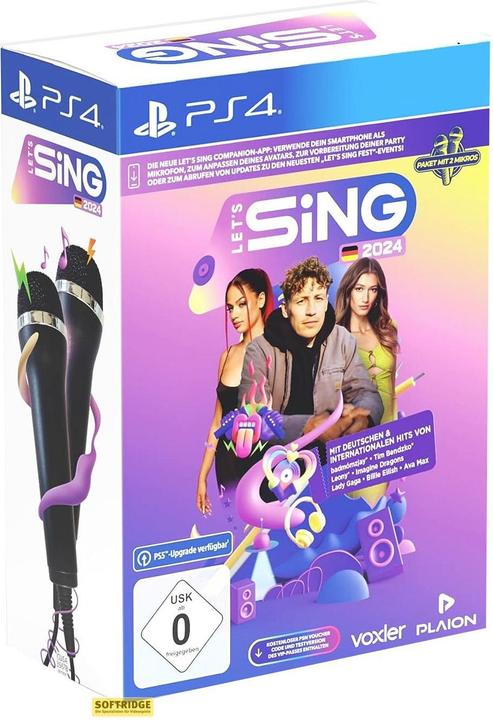 Produktbild Ravenscourt Let's Sing 2024 German Version (+ 2 Mics) (PS4, DE)