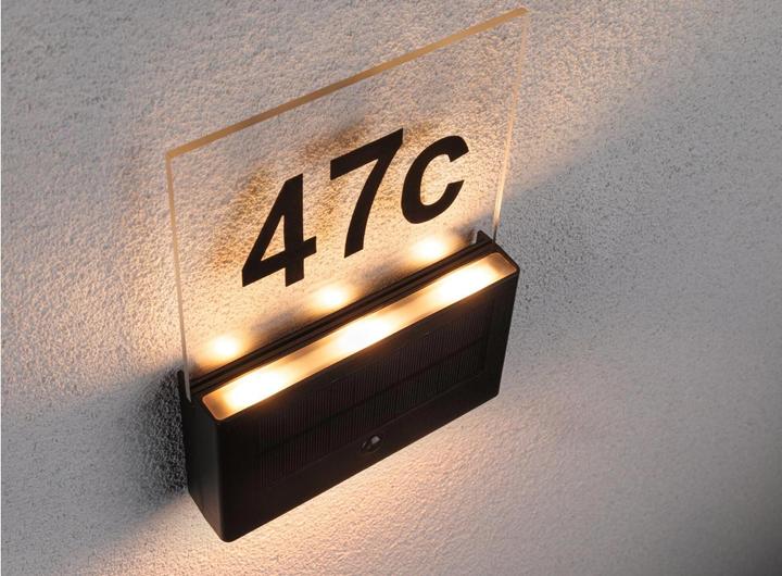 Actual product image Paulmann Solar house number light (18 lm, IP44)