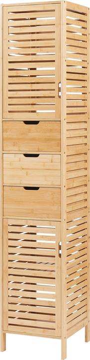 Produktbild En.Casa Hochschrank Boksereys 180x35x35 cm Bambus (180 x 35 x 35 cm)